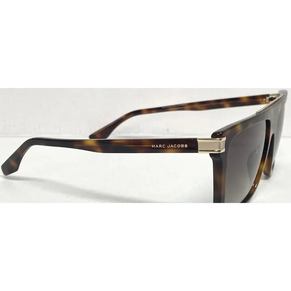 Marc Jacobs MARC 568/S Tortoise Havana Flat-Top Square Sunglasses Brown Gradient
